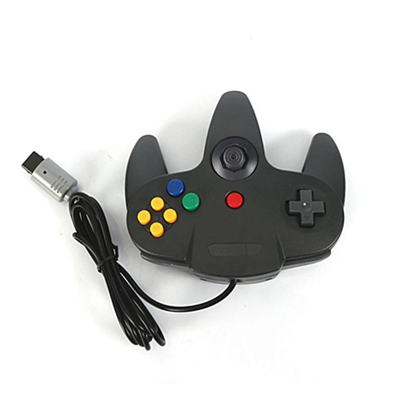 Classic wired N64 game controller with ergonomic grip, joystick, and directional pad for retro consoles — view 3