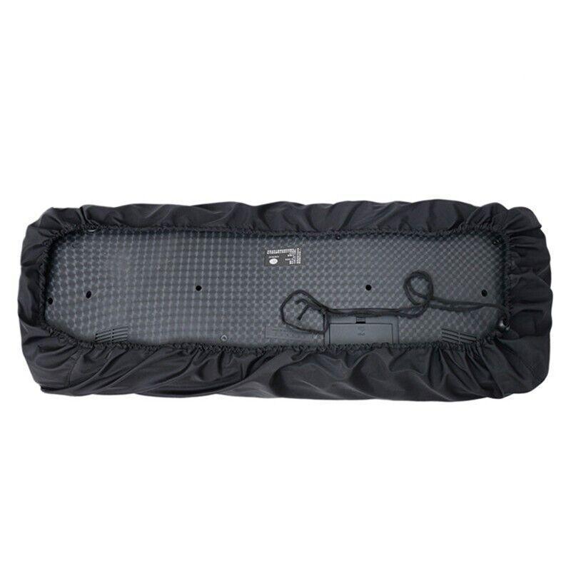 Black dust cover protecting an electronic keyboard, available in 61-key and 88-key sizes for digital pianos — view 5
