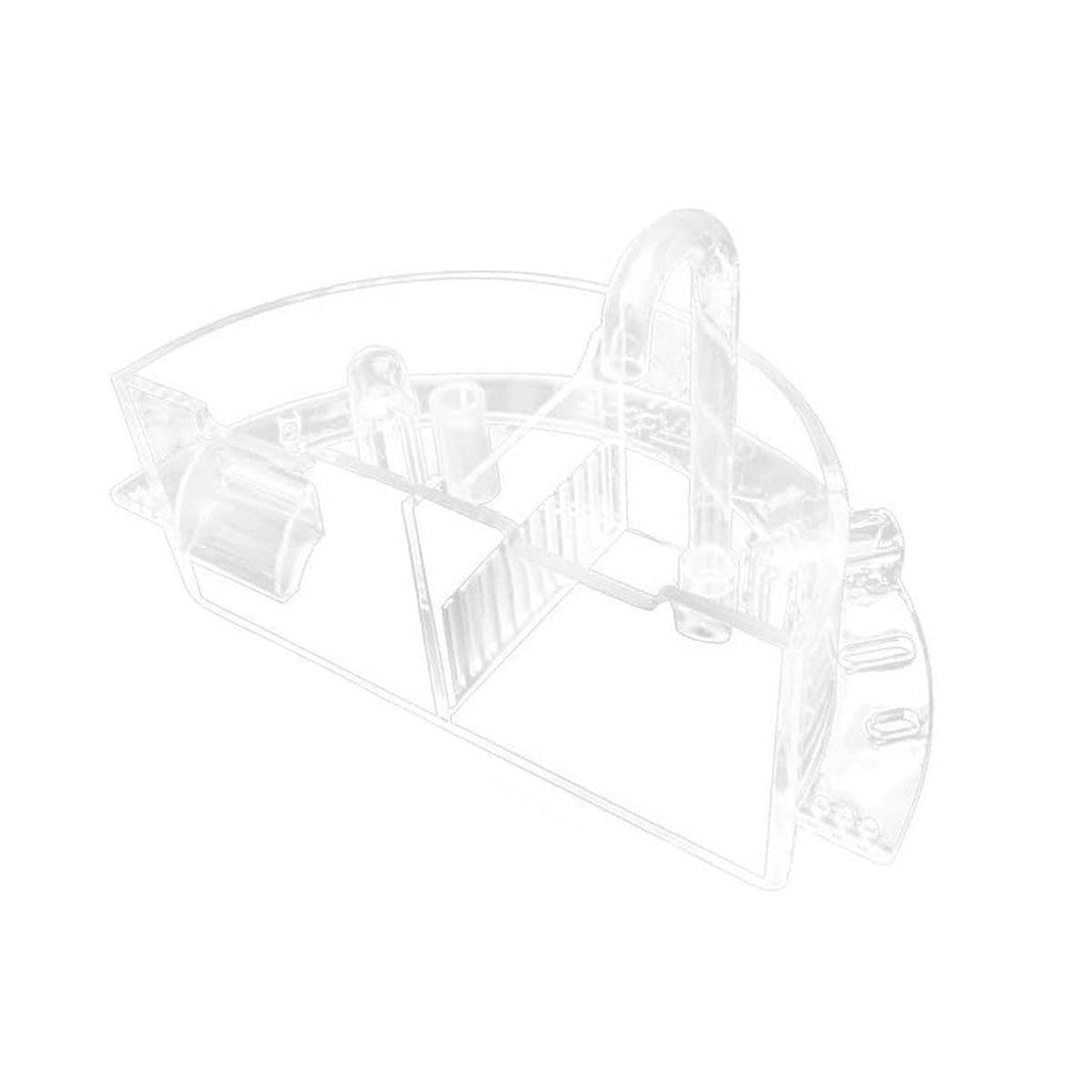 Transparent acrylic round fish tank external trickle filter box for quiet water purification — view 2