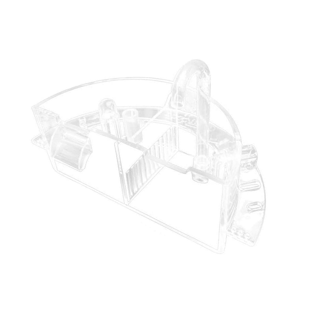Transparent acrylic round fish tank external trickle filter box for quiet water purification — view 2
