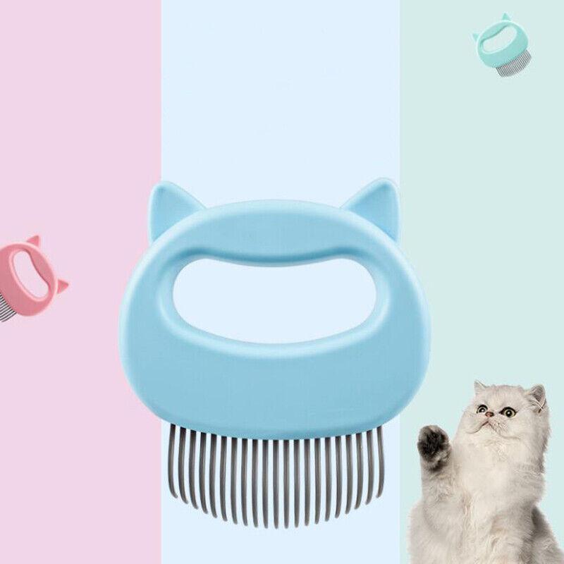 Ergonomic pet grooming massage comb in durable ABS material for dog and cat hair removal — view 5