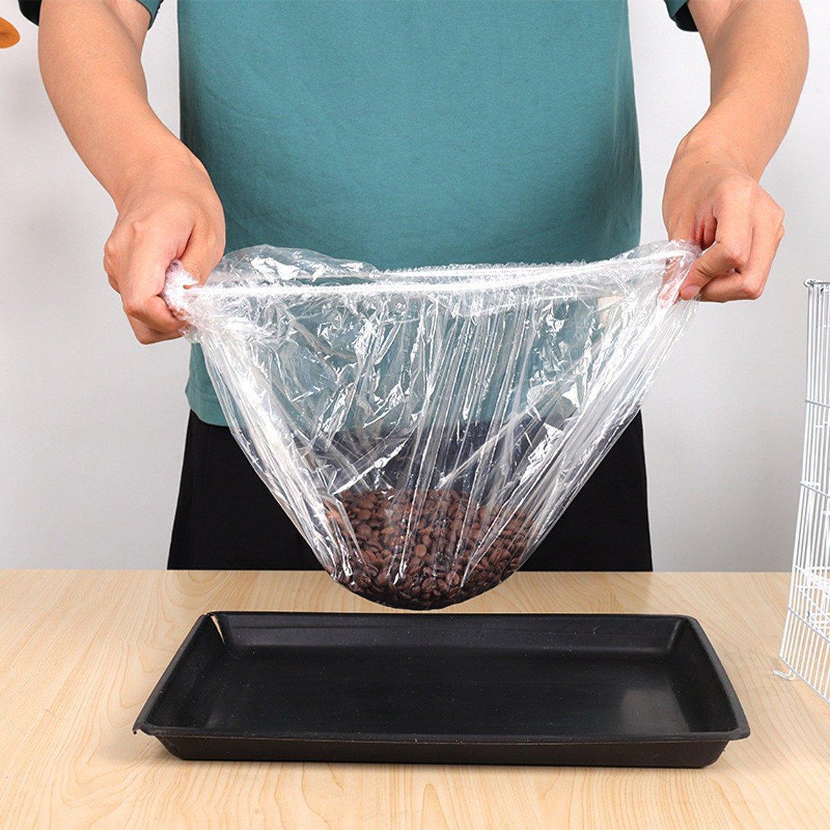 50pcs transparent disposable plastic rabbit cage liner mats with elastic edges for small animal trays — view 4