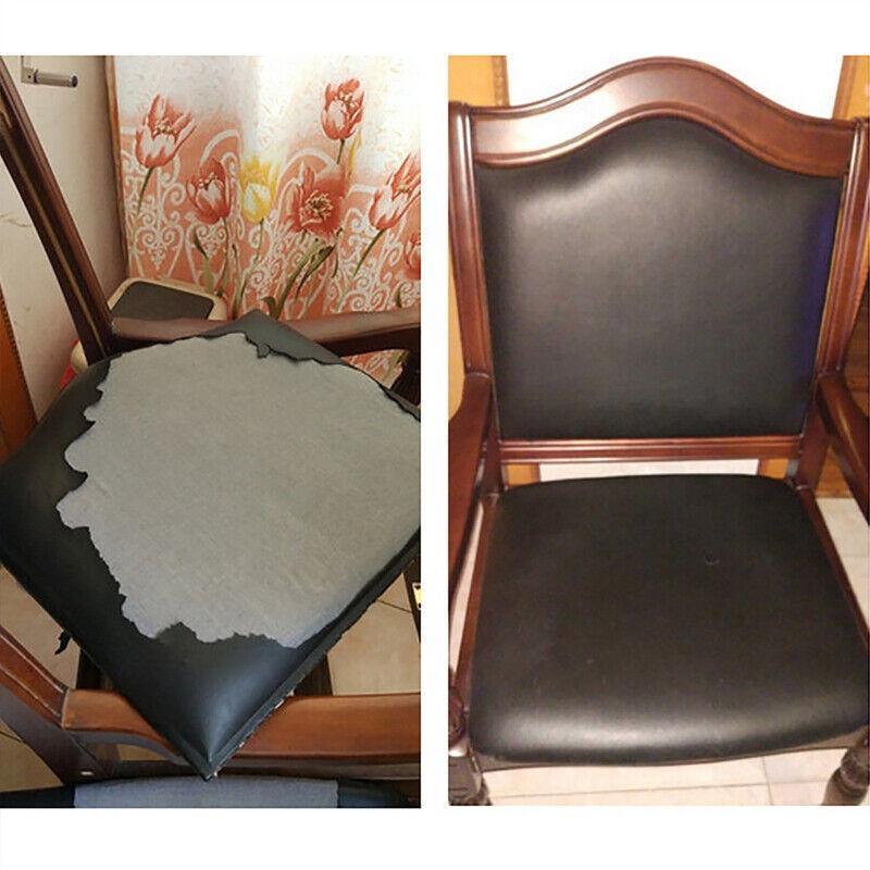 Two self adhesive PU leather repair patches for fixing sofas couches and auto interiors — view 4