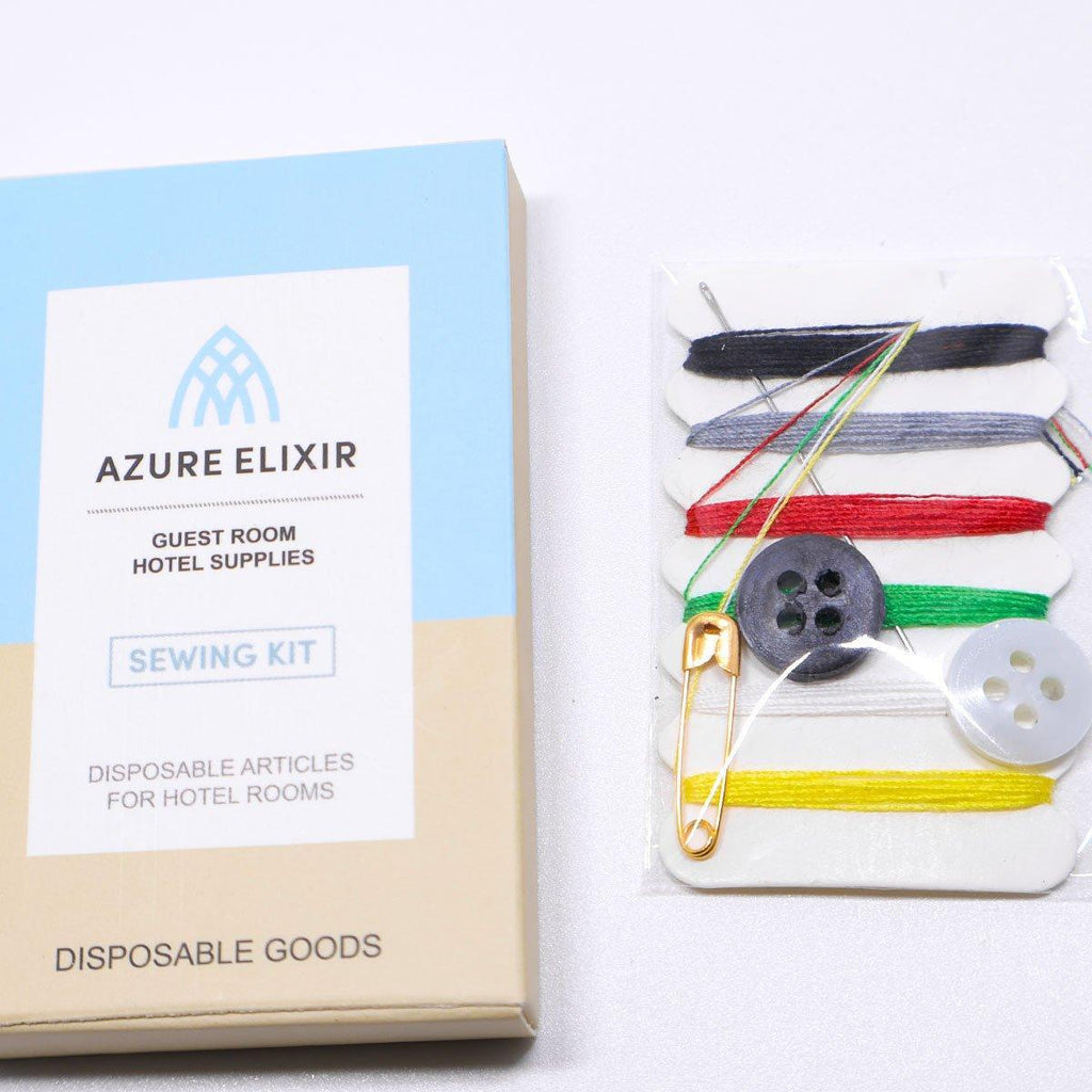50 piece travel sewing kit with needle threads buttons and safety pin for hotel guests — view 4
