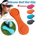 Silicone golf hat clip and magnetic ball marker holder designed for caps and golf apparel