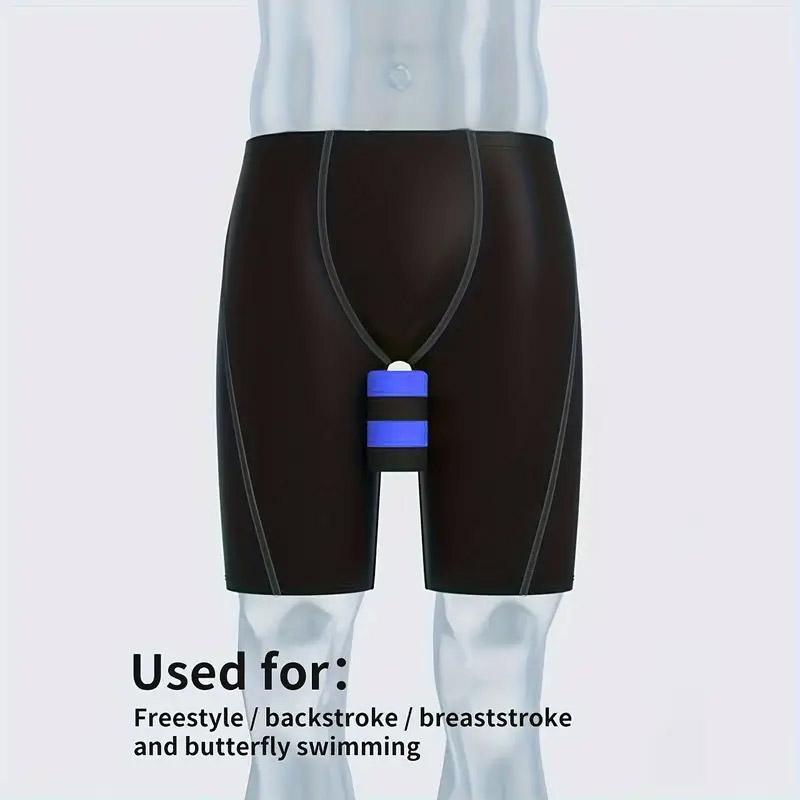 Professional swimming pull float and adjustable leg clip in solid EVA foam for posture correction training — view 4
