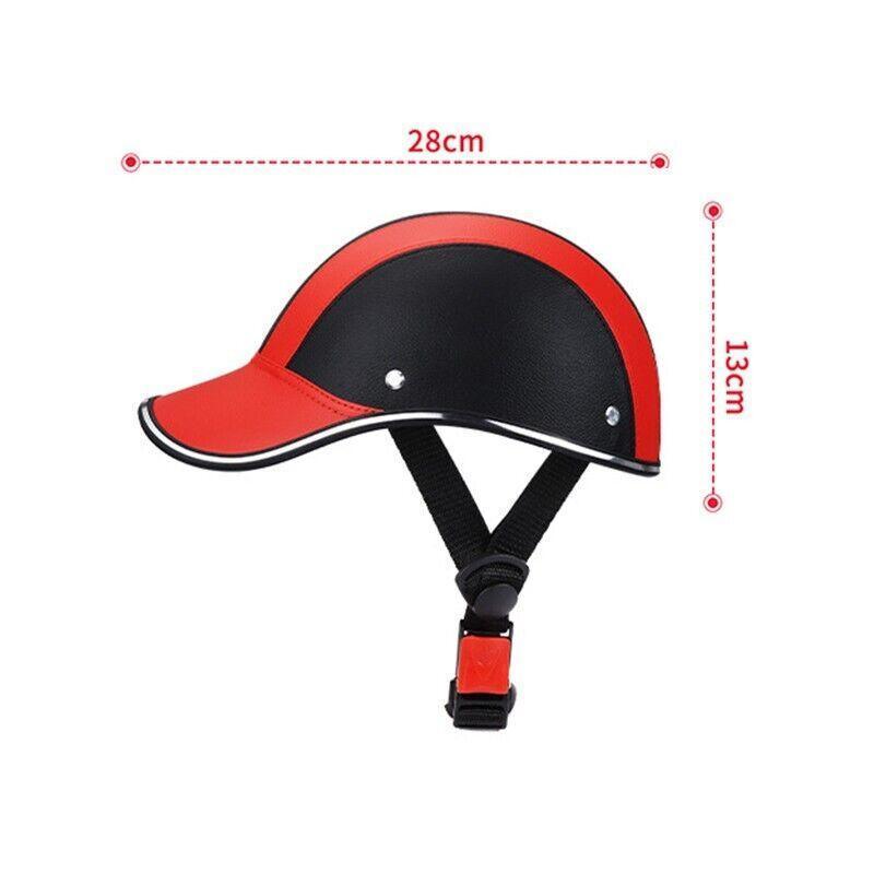 Windproof adult bicycle helmet with adjustable chin strap, sun brim, and impact-resistant ABS shell. — view 4