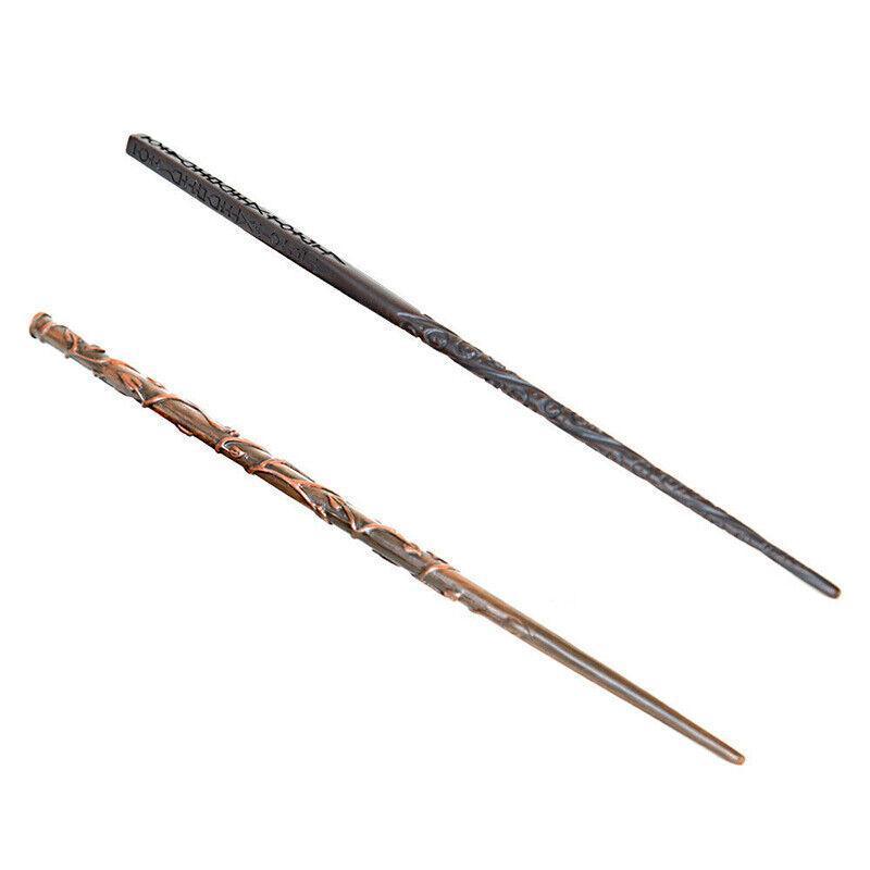 Premium resin magic wand with metal core inside an elegant black collector's gift box — view 4