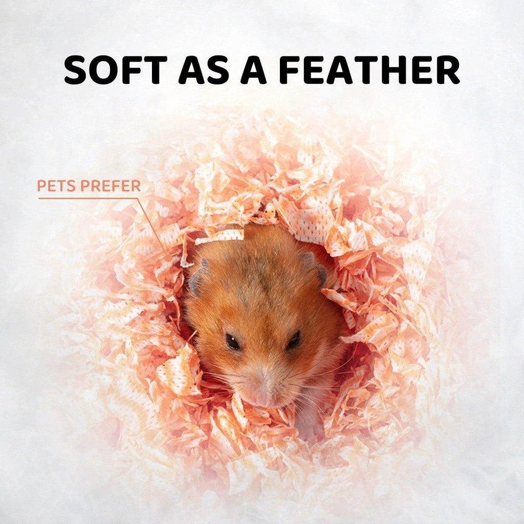 Premium spun cotton hamster bedding in vibrant colors for clean and cozy small pet habitats — view 5