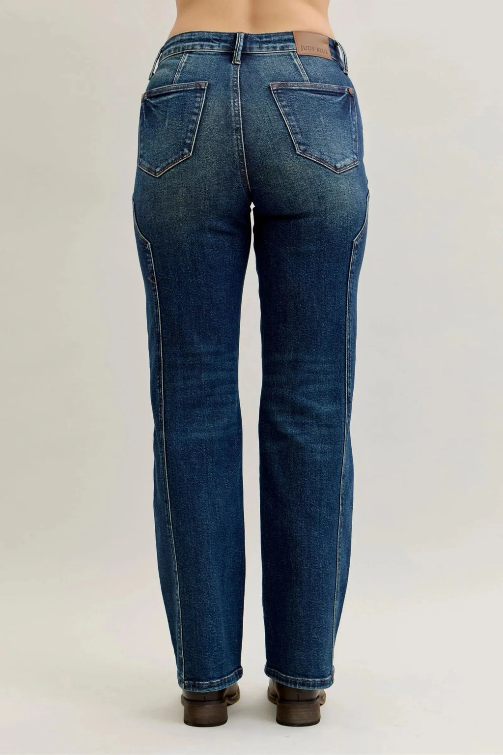 Judy Blue Full Size Seam Detail Straight Leg Jeans Plus Size-2