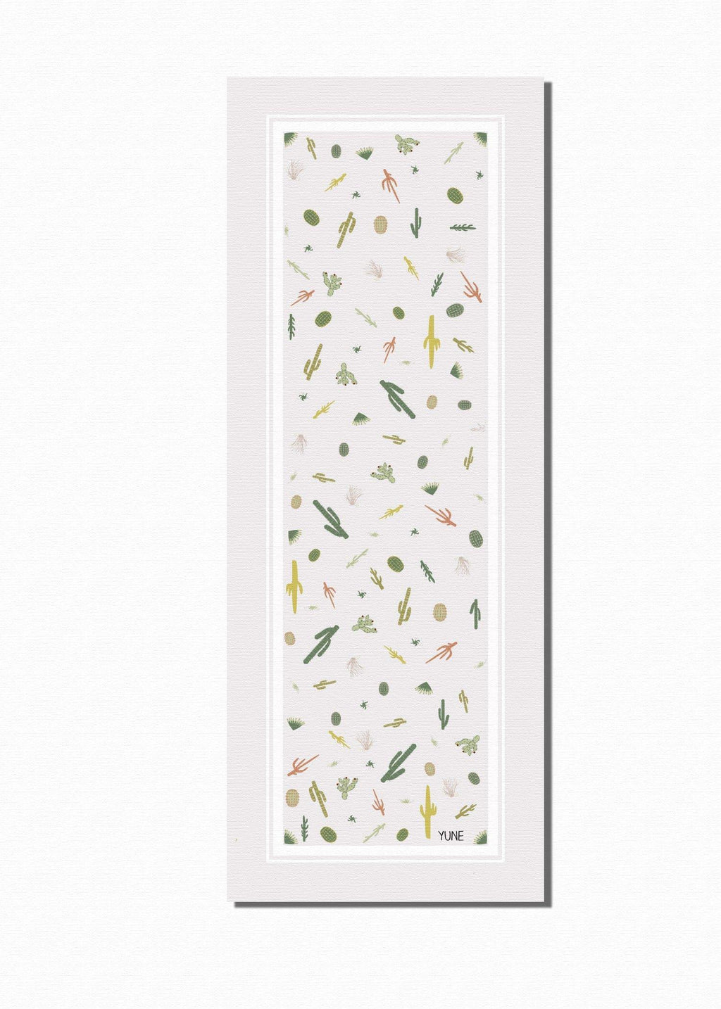 White Juno Trekk travel pilates and yoga mat featuring a textured non slip surface