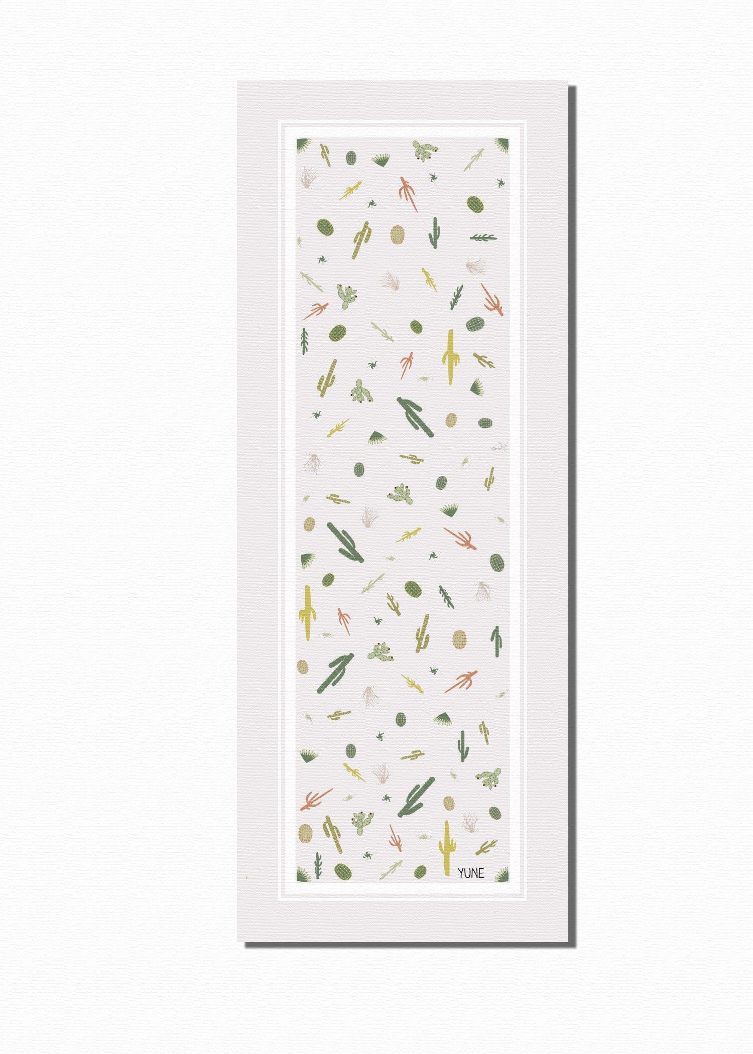 White Juno Trekk travel pilates and yoga mat featuring a textured non slip surface