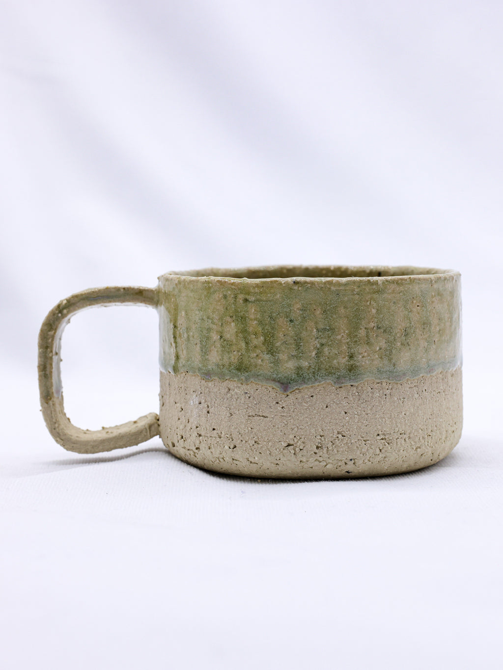Bianca Grande Handmade Milled Stoneware Big Ceramic Mug-1