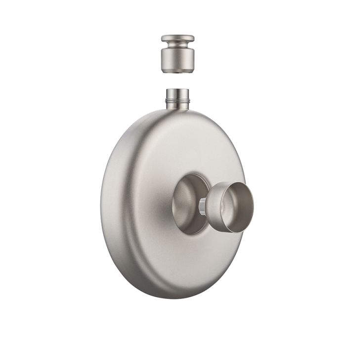 KEITH Titanium Hip Flask with Leather Cover & Funnel - Ti9303-3