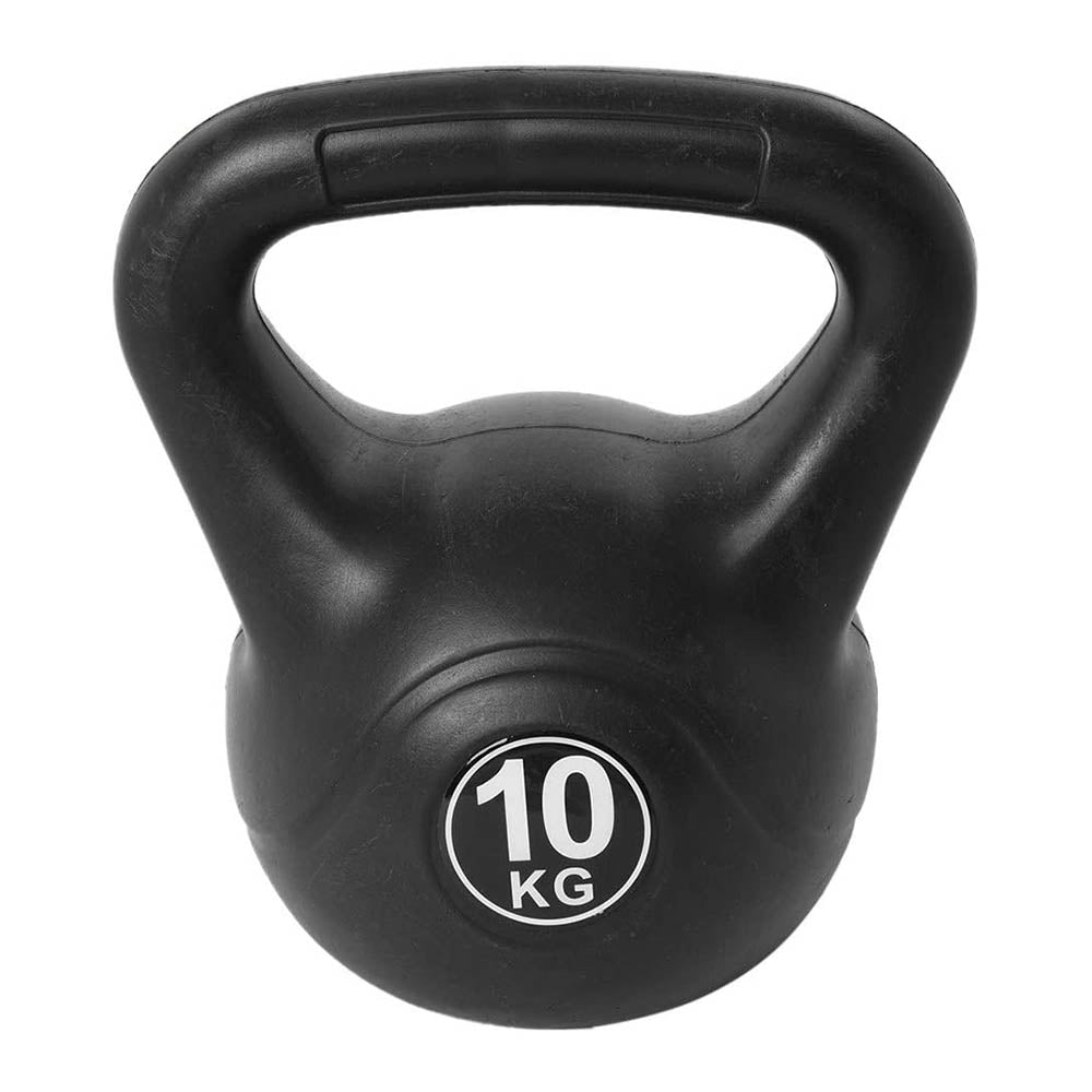 Three piece kettlebell weight set 4kg 6kg 10kg with ergonomic handles for home gym workouts — view 5