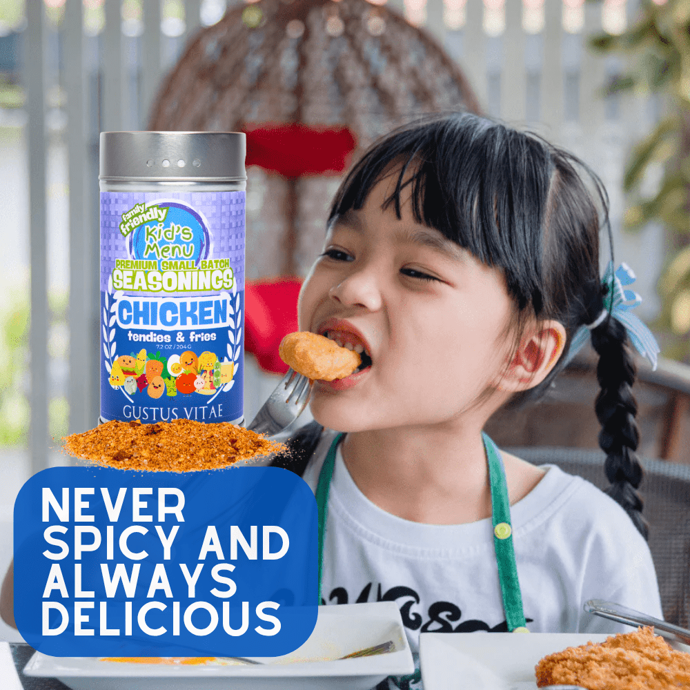 Magnetic tin of Tendies and Fries gourmet chicken seasoning with savory herbs and spices. — view 4
