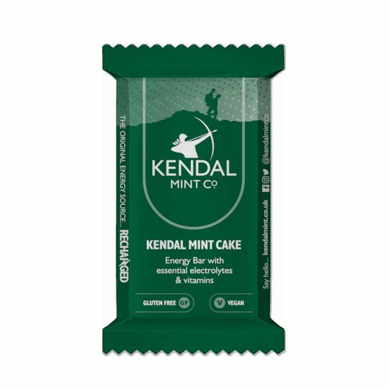 Pocket sized KMC NRG original flavour energy bar made of three breakable mint cake blocks — view 4