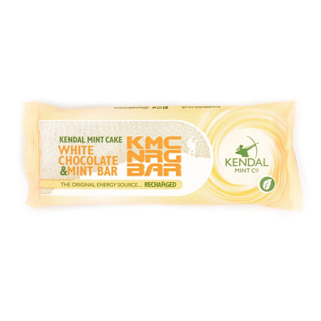 White chocolate coated Kendal Mint Cake 50g energy bar in vibrant packaging — view 3