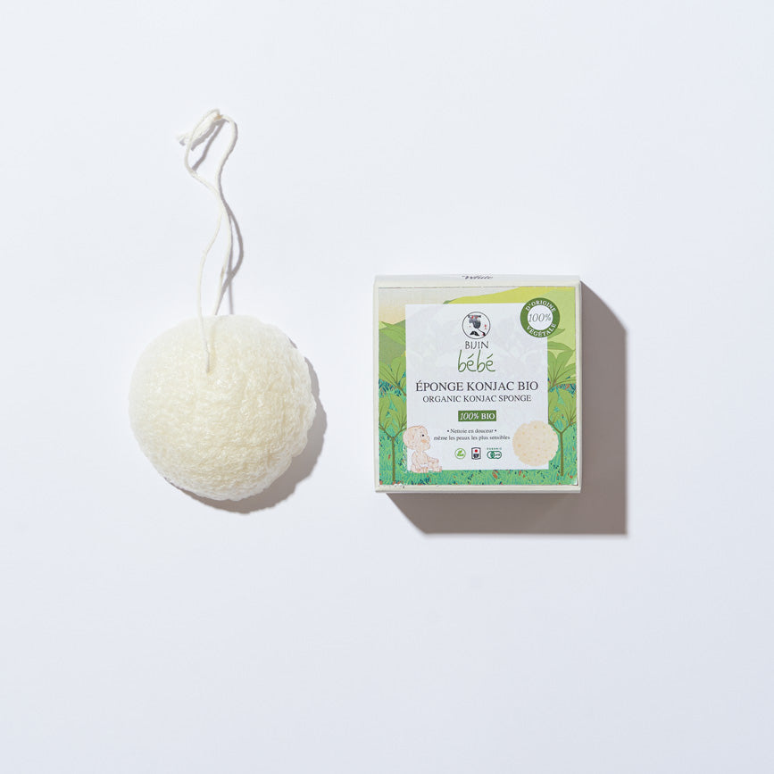 Eponge nettoyante au Konjac BIO pour bébé