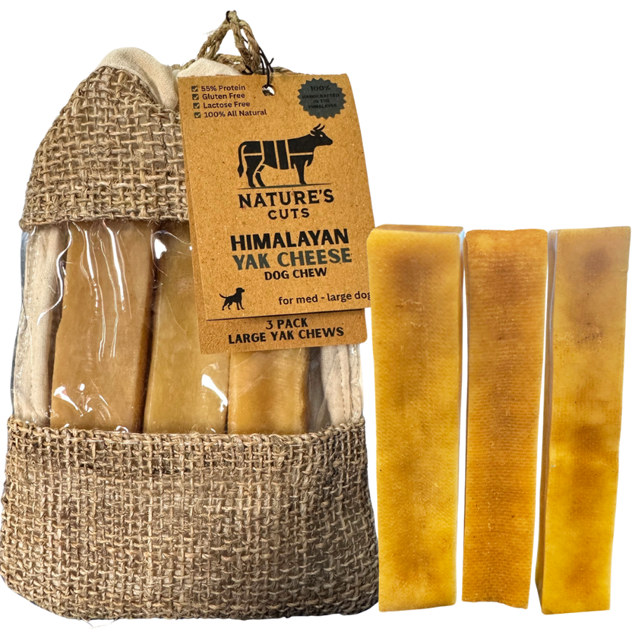 Large Yak Cheese (3 Pack) in Hand Woven Bag