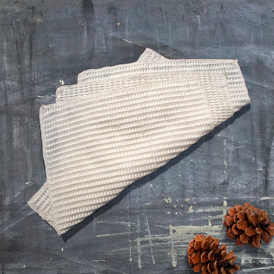 Square bamboo kitchen cloth with textured surface for sustainable eco-friendly dishwashing and household cleaning — view 2