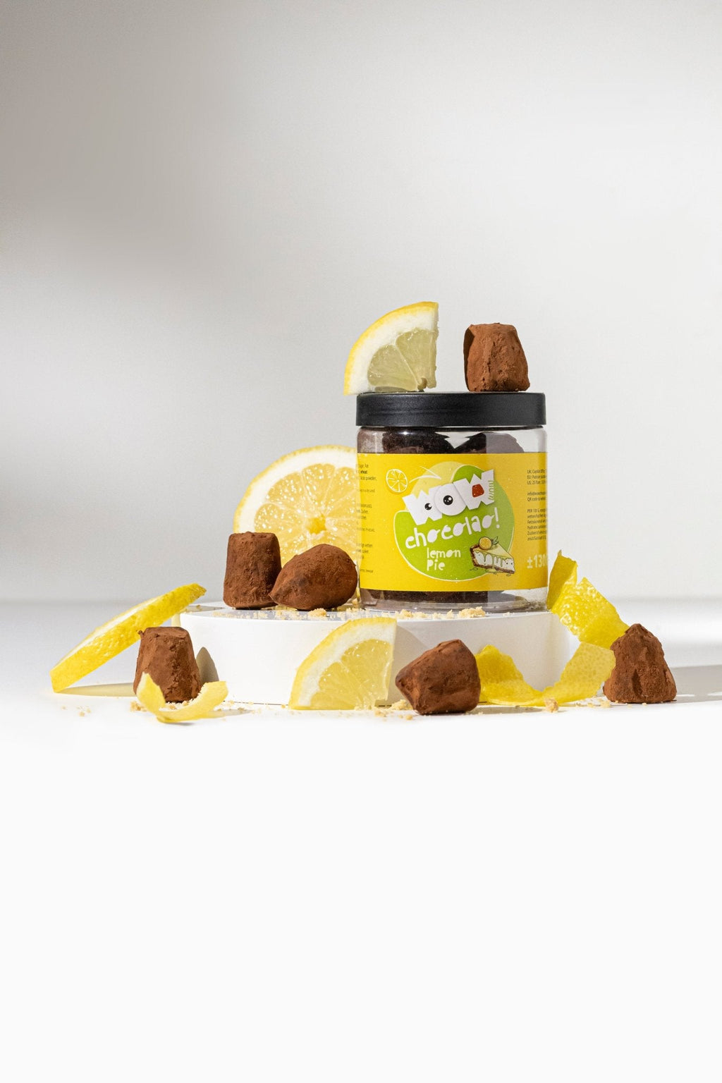 Lemon Pie Chocolate Truffles Gift Jar 130g | Crunchy Citrus Chocolate-3