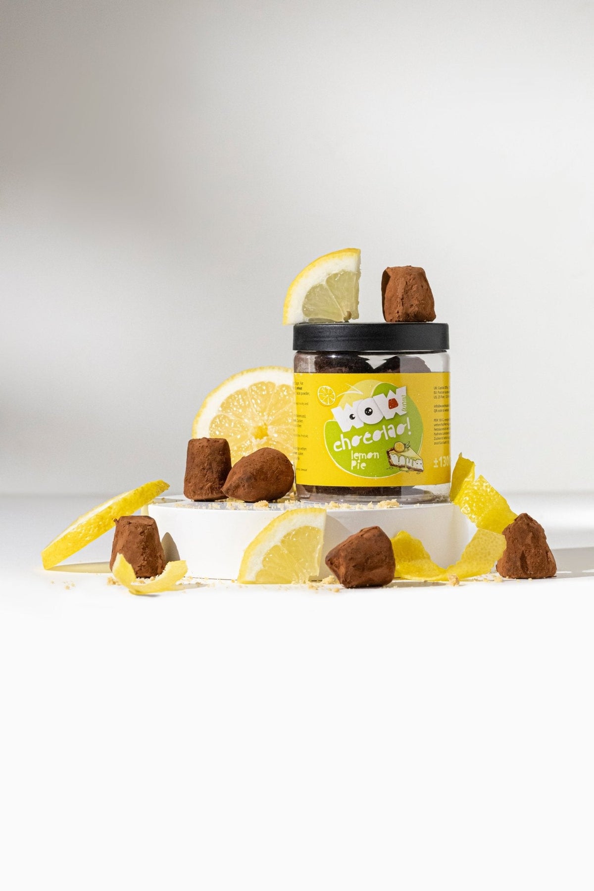 Lemon Pie Chocolate Truffles Gift Jar 130g | Crunchy Citrus Chocolate-3