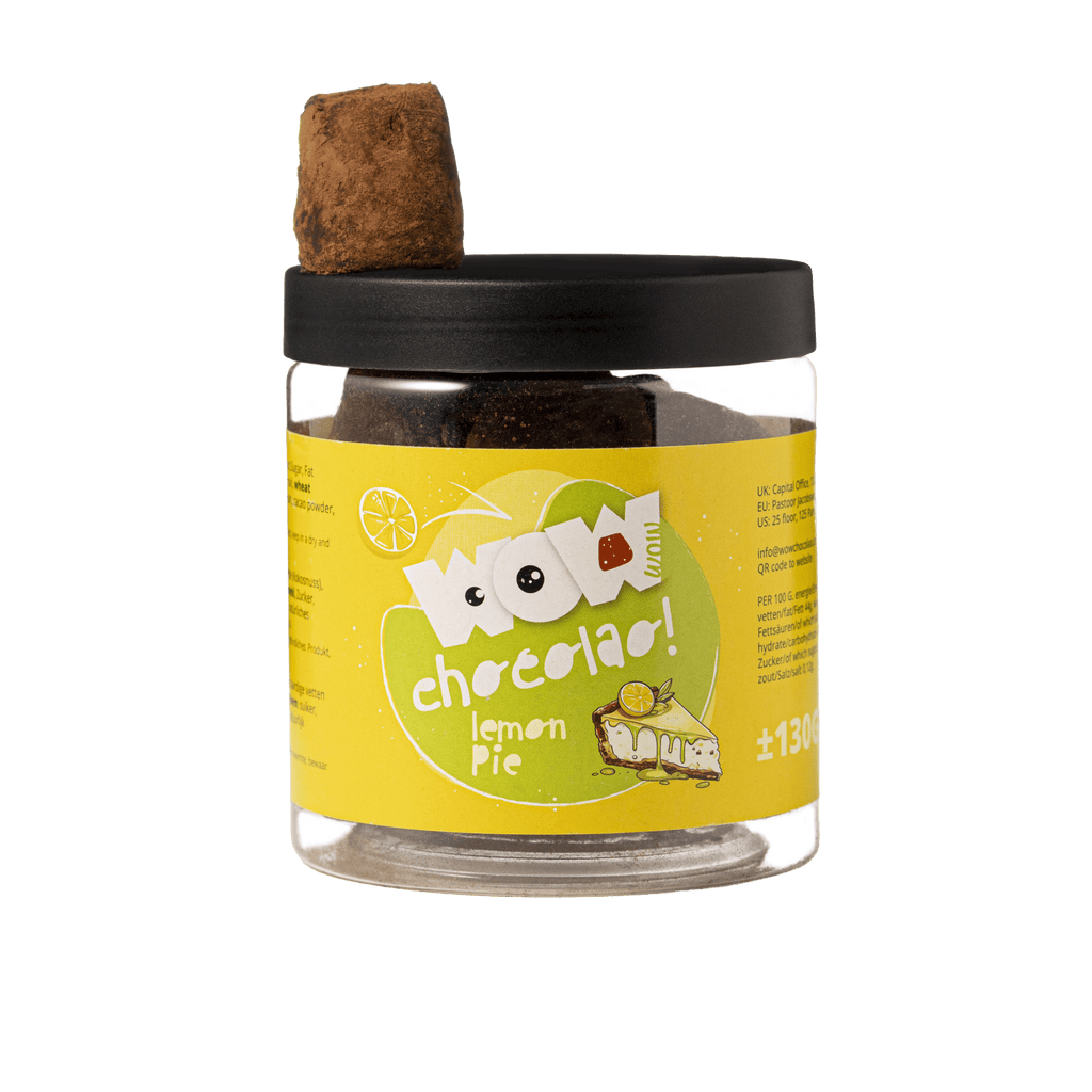 Lemon Pie Chocolate Truffles Gift Jar 130g | Crunchy Citrus Chocolate-0