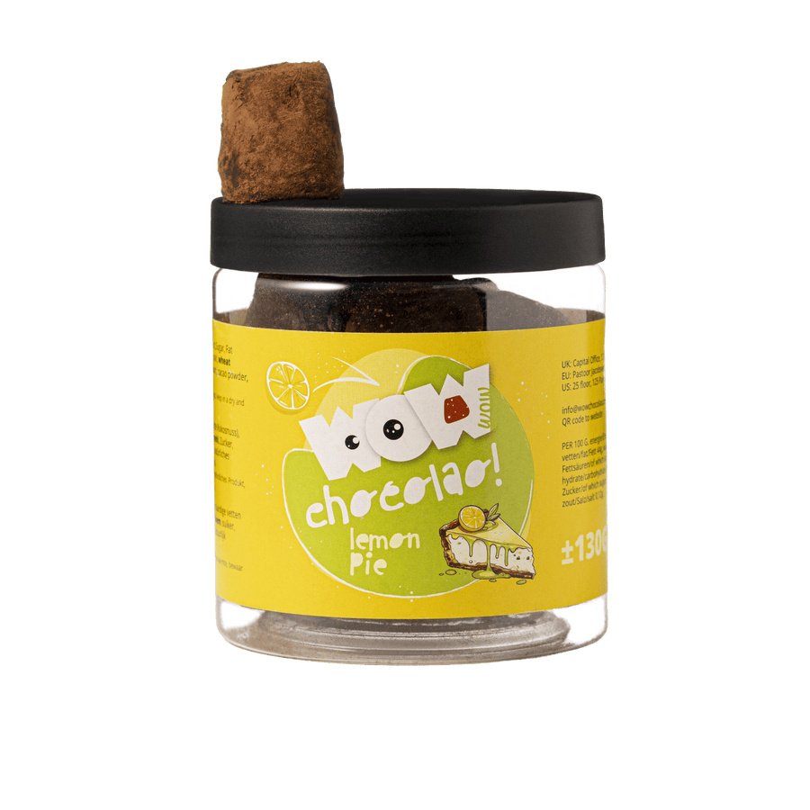 Lemon Pie Chocolate Truffles Gift Jar 130g | Crunchy Citrus Chocolate