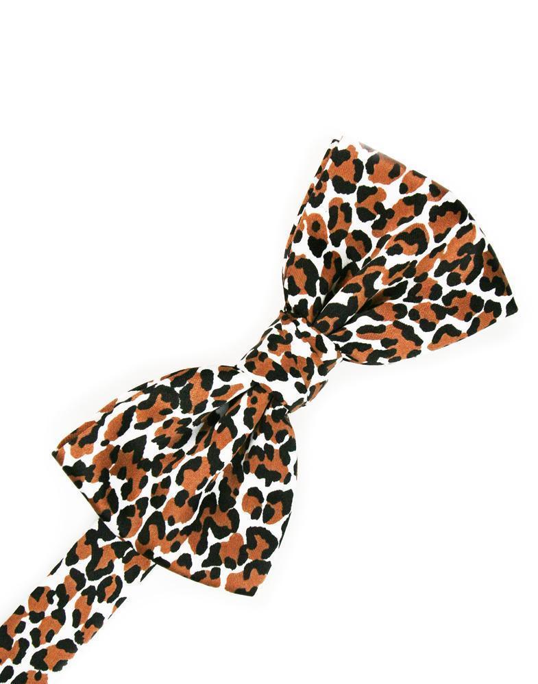 Novelty pre-tied bow tie in poly woven fabric with adjustable band and classic butterfly shape — view 4
