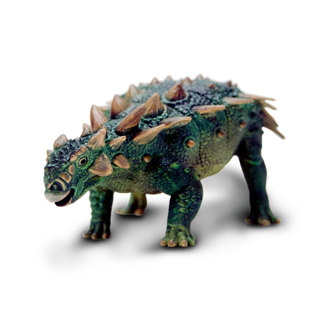 Dino Dana Zuul dinosaur toy action figure showing spikey armor and clubbed tail — view 3