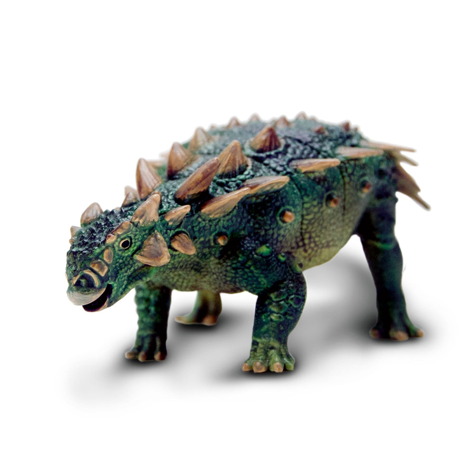 Dino Dana Zuul dinosaur toy action figure showing spikey armor and clubbed tail — view 3
