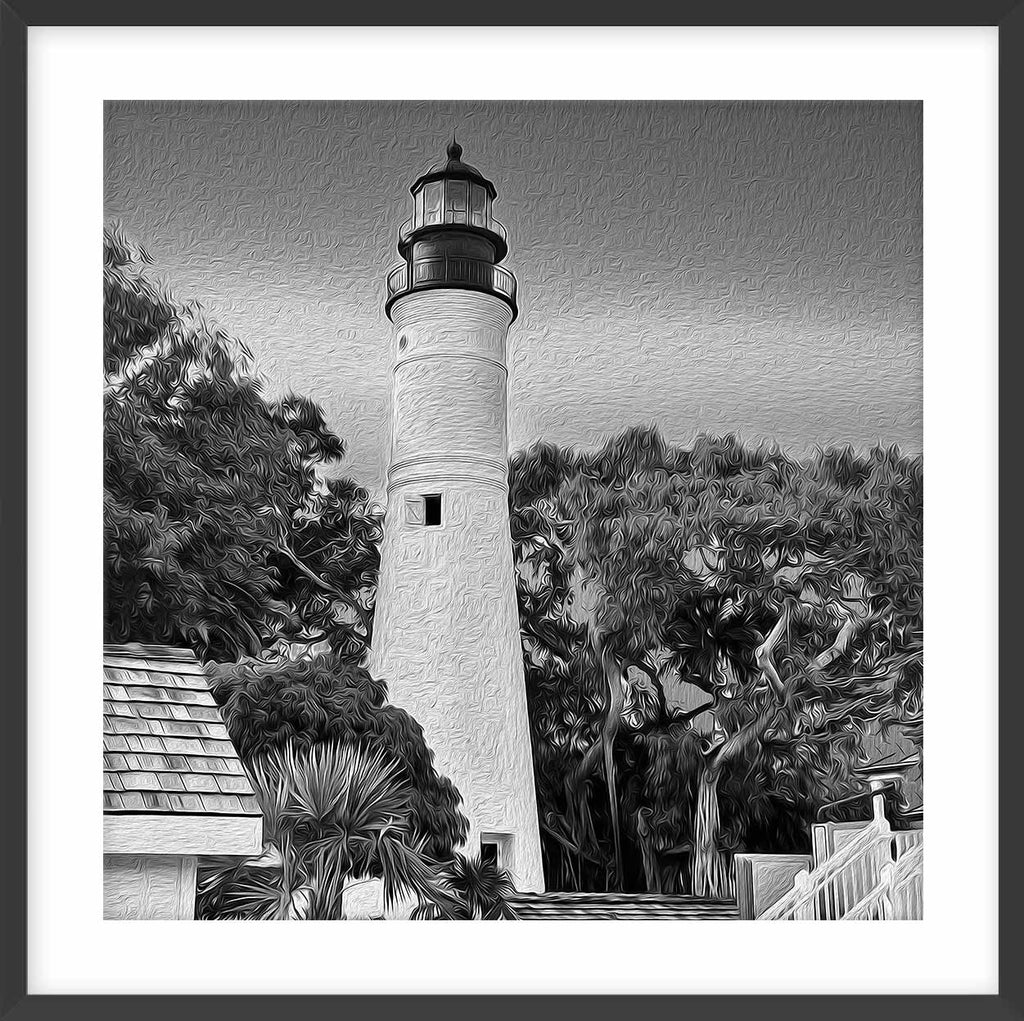 Key West Lighthouse – Black & White Edition-0