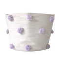 Lilac Pom Basket - Large-0