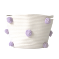 Lilac Pom Basket - Medium-0