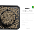 Brazil Limeira green coffee beans, unroasted 100% Arabica specialty coffee for home roasting.
