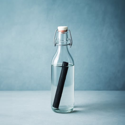 Carafe en verre limonadier + 1 charbon de bambou fin-0