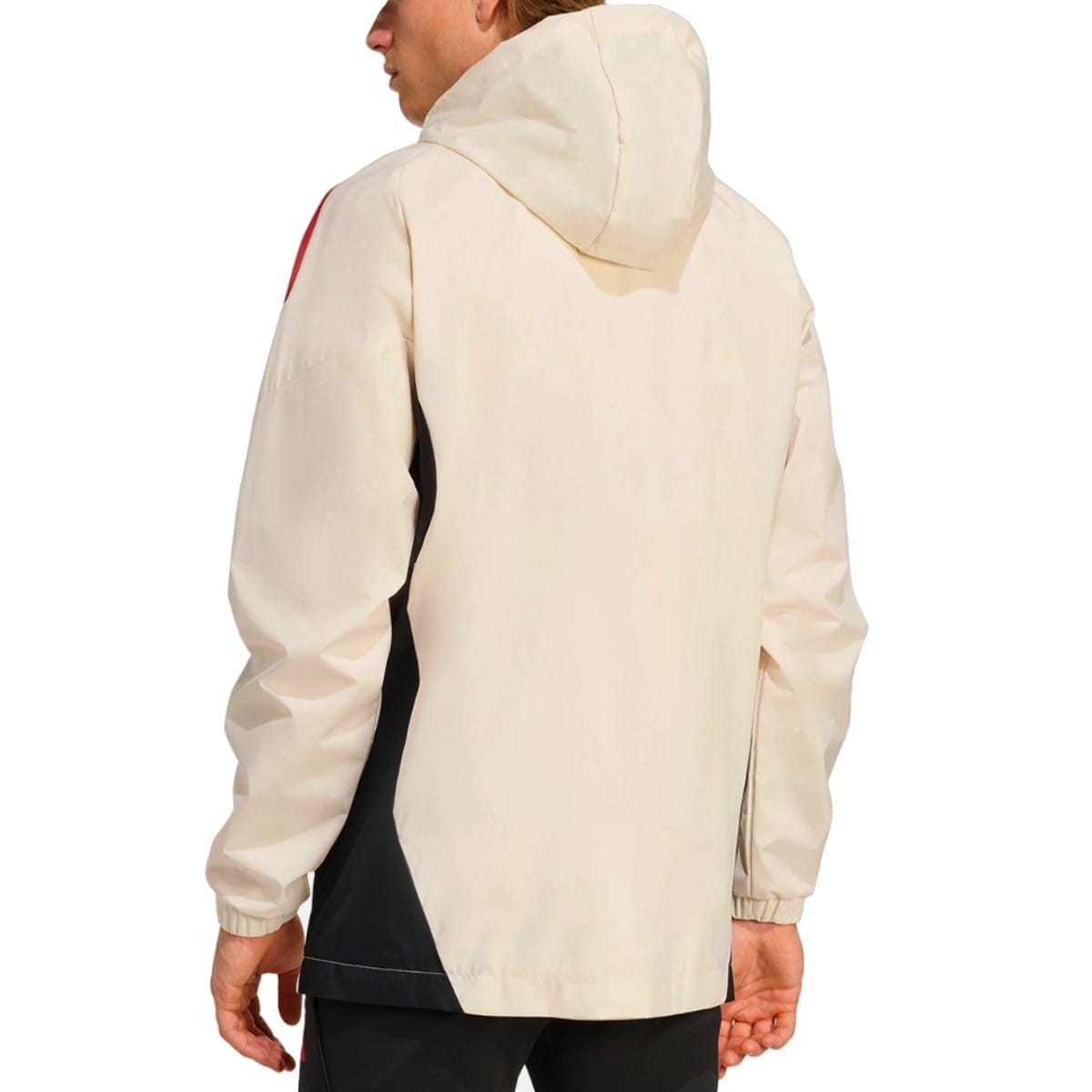 Liverpool FC Adidas training rain jacket with foldable hood in technical water resistant fabric — view 3