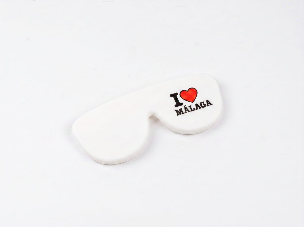 LUPS I ❤️ Málaga — Funda de Gafas de Silicona-0