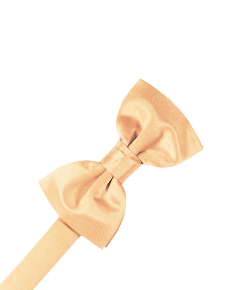 Luxury premium satin solid black bow tie in a pre-tied butterfly shape with adjustable band — view 5