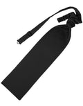 Men's luxury solid satin sharpei tie in black with subtle sheen for formal events