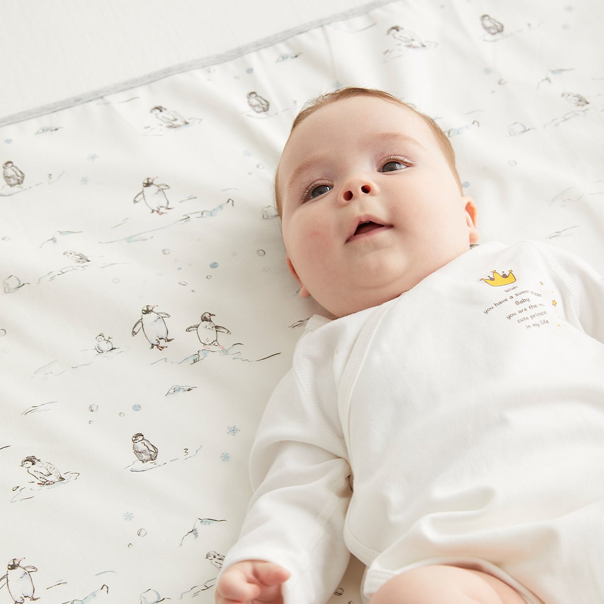 Waterproof baby changing mat in crisp white, lightweight portable pad for newborn diaper changes — view 2