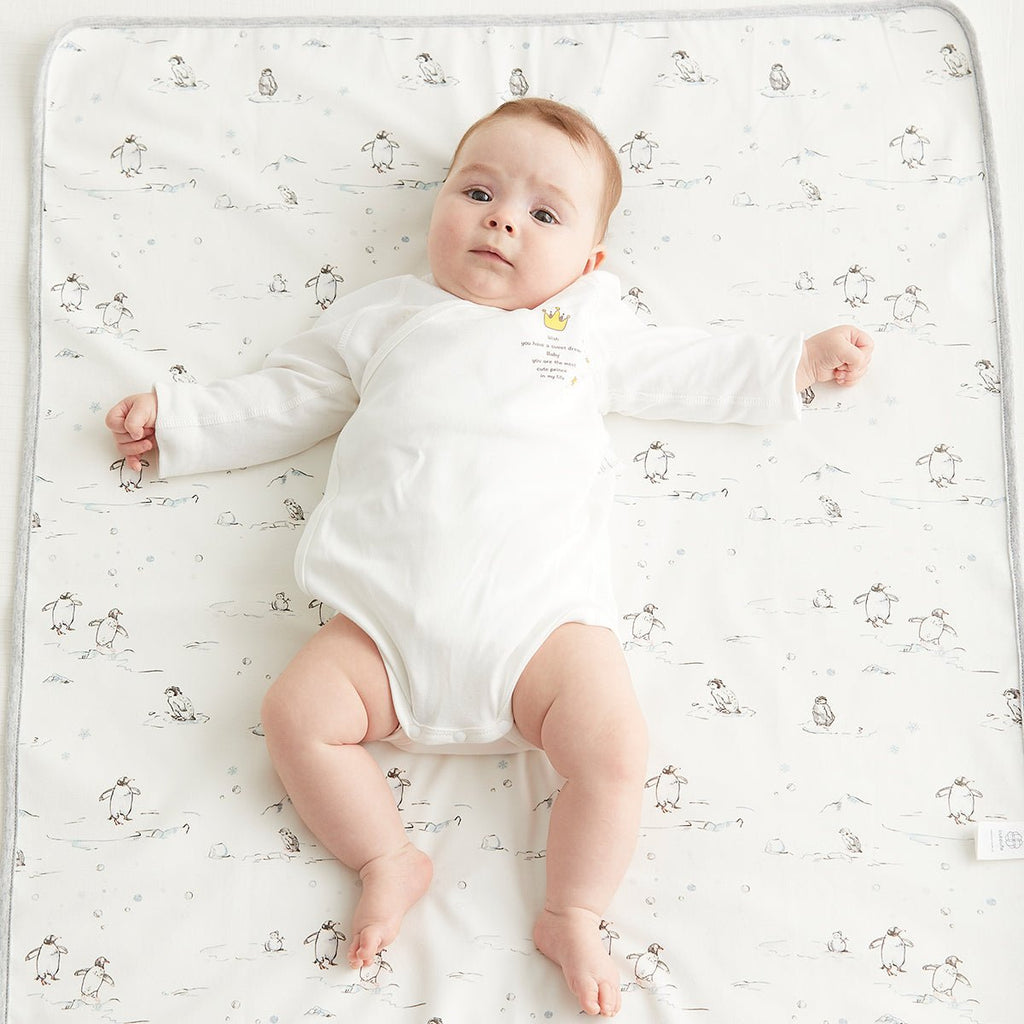 Waterproof baby changing mat in crisp white, lightweight portable pad for newborn diaper changes — view 3