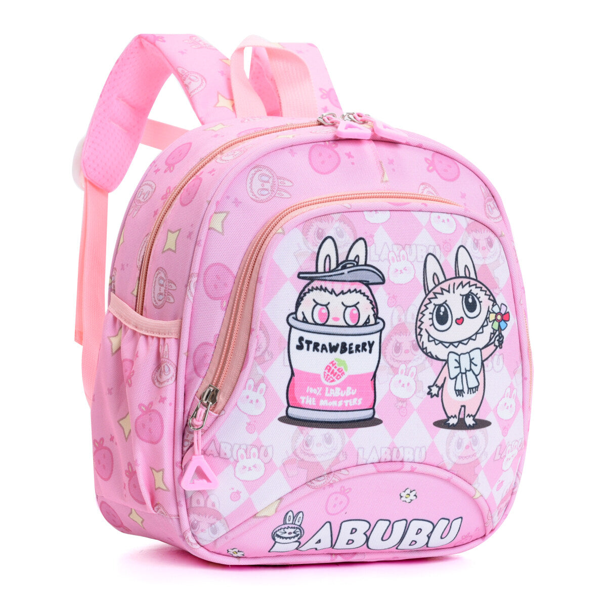 Magic Shop Labubu kids backpack in water-repellent Oxford cloth with mini keychain wallet — view 2