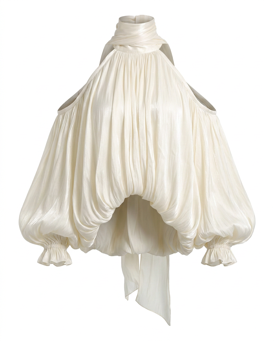 Radiant Loose Halter Blouse-5