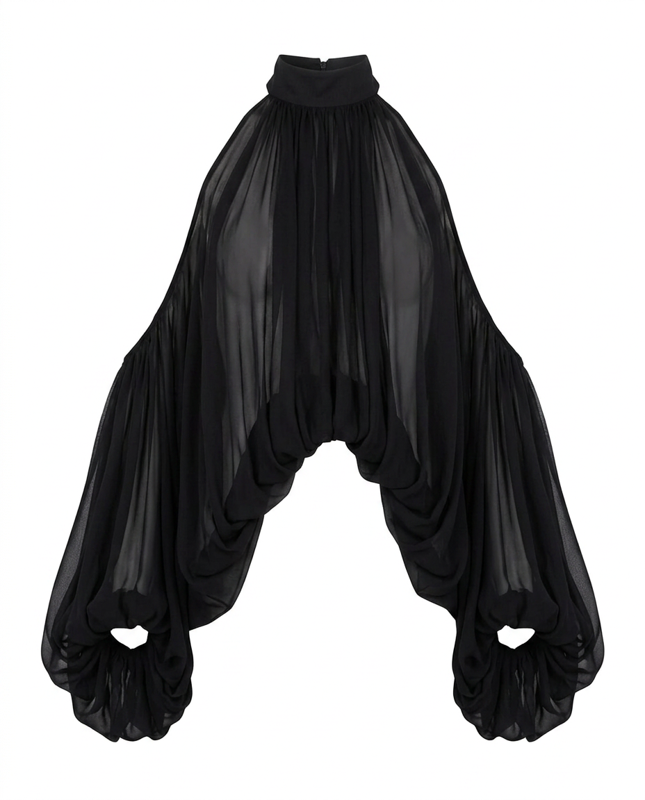 Radiant Loose Halter Blouse-6