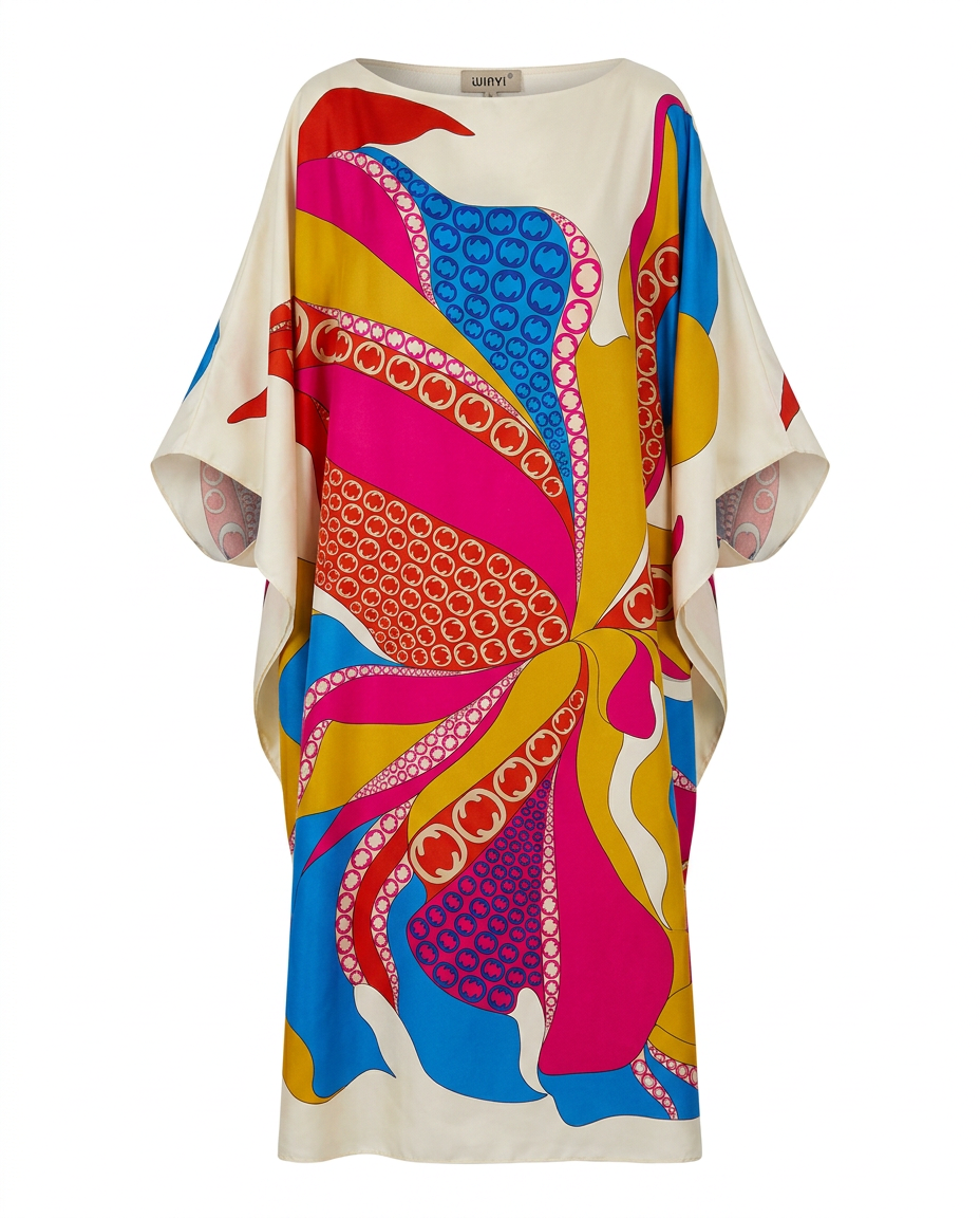 Energetic Printed Loose Kaftan-4