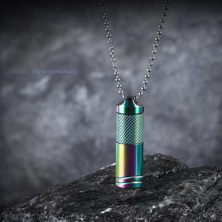 Wautton R18 EDC Titanium Alloy Mini Flashlight With USB Charging Rechargeable Fishing Outdoor Waterproof Camping Lighting EDC Tools