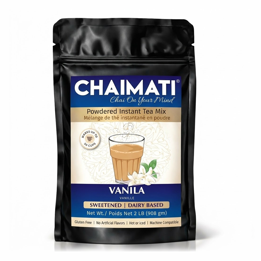 CHAIMATI Sweetened Instant Vanilla Chai Latte Premix - 2 lb-0