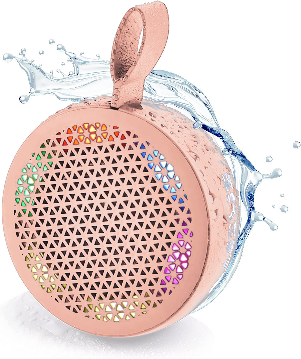 Water resistant Bluetooth shower speaker with built in microphone and push controls — view 4